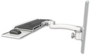 AccessMount™ Wrist-rest keyboard tray mount on a 19" wall track slider and an 11" arm