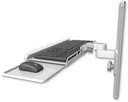 AccessMount™ Wrist-rest keyboard tray mount on a 19" wall track slider