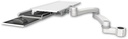 AccessMount™ Work surface tray and slide-out keyboard tray mount for a 1.75" pole and a 20" double-arm