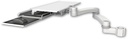 AccessMount™ Work surface tray and slide-out keyboard tray mount for a 2" pole and a 20" double-arm
