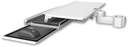 AccessMount™ Work surface tray and slide-out keyboard tray mount for a 2" pole