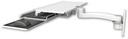 AccessMount™ Work surface tray and slide-out keyboard tray wall mount and an 11" arm