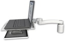 AccessMount™ Laptop tray with slider desk mount, a 3" riser, and an 11" arm