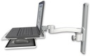 AccessMount™ Laptop tray with slider mount on a 19" wall track slider and an 11" arm
