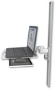 AccessMount™ Laptop tray with slider mount on a 36" wall track slider