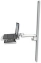 AccessMount™ Laptop tray with slider mount on a 50" wall track slider and an 11" arm