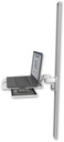 AccessMount™ Laptop tray with slider mount on a 50" wall track slider