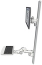 AccessMount™ ErgoVision 65 LCD mount on a 50" wall track with separate arms, a 12" flat paralink keyboard tray, and an 6" arm