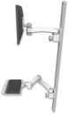 AccessMount™ ErgoVision 65 LCD mount on a 50" wall track with separate arms, a 12" keyboard tray, and an 11" arm and 20" double-arm
