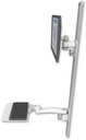 AccessMount™ ErgoVision 65 LCD mount on a 50" wall track with separate arms, a 12" flat keyboard tray, and an 11" arm