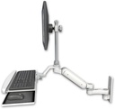 AccessMount™ Ultra 180 Heavy Duty Arm with EV710 monitor mount wall mount, a wrist-rest keyboard tray, and an 6" arm