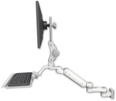 AccessMount™ Ultra 180 Heavy Duty Arm with Paralink monitor mount 3.5" wall mount, a 12" keyboard tray, and an 6" arm