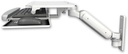 AccessMount™ Ultra 180 Heavy Duty Arm wall mount with a work surface tray and slide-out keyboard tray