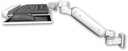 AccessMount™ Ultra 180 Heavy Duty Arm 3.5" wall mount with a wrist-rest keyboard tray