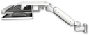 AccessMount™ Ultra 180 Heavy Duty Arm 3.5" wall mount with a work surface tray and slide-out keyboard tray