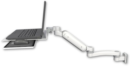 AccessMount™ Ultra 180 Heavy Duty Arm 3.5" wall mount Laptop tray with slider and an 11" arm
