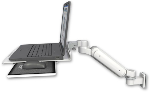 AccessMount™ Ultra 180 Heavy Duty Arm 3.5" wall mount Laptop tray with slider