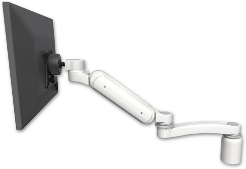 AccessMount™ Ultra 180 Heavy Duty Arm desk mount with a 3" riser and an 11" arm