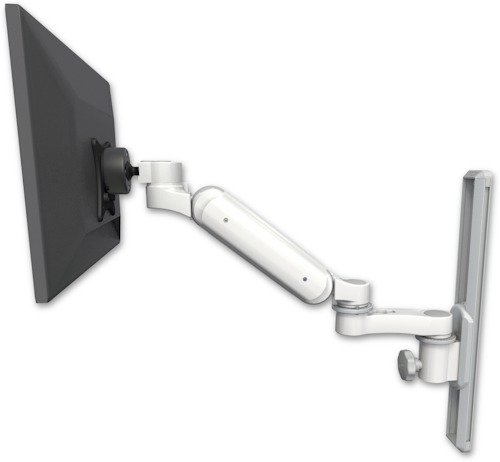 AccessMount™ Ultra 180 Heavy Duty Arm mount on a 19" wall track slider with an 6" arm