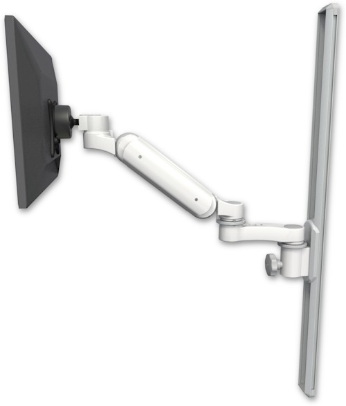 AccessMount™ Ultra 180 Heavy Duty Arm mount on a 36" wall track slider with an 6" arm