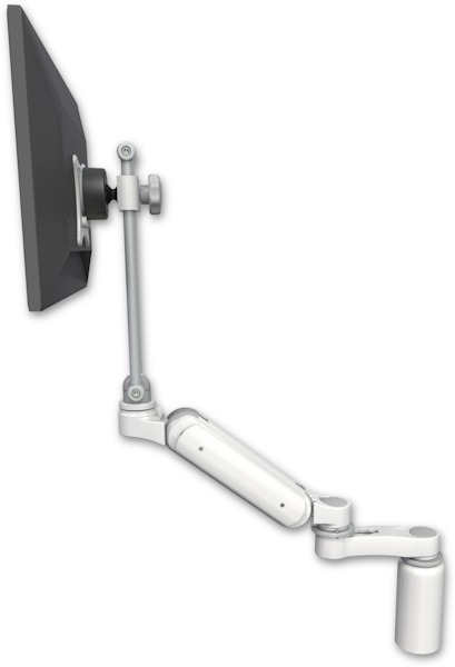 AccessMount™ Ultra 180 Heavy Duty Arm with EV710 monitor mount desk mount, a 5" riser, and an 6" arm