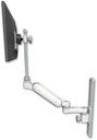 AccessMount™ Ultra 180 Heavy Duty Arm with EV710 monitor mount mount on a 19" wall track slider and an 6" arm