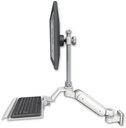 AccessMount™ Ultra 180 Arm with EV710 monitor mount 3.5" wall mount and a 12" keyboard tray