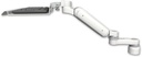 AccessMount™ Ultra 180 Heavy Duty Arm desk mount with a 1" riser, a 12" keyboard tray, and an 6" arm