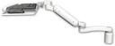 AccessMount™ Ultra 180 Heavy Duty Arm desk mount with a 3" riser, a wrist-rest keyboard tray, and an 11" arm