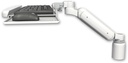AccessMount™ Ultra 180 Heavy Duty Arm desk mount with a 3" riser and a wrist-rest keyboard tray