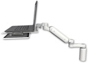 AccessMount™ Ultra 180 Heavy Duty Arm desk mount with a 5" riser Laptop tray, slider, and an 6" arm