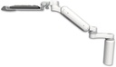 AccessMount™ Ultra 180 Heavy Duty Arm desk mount with a 7.5" riser, a 12" keyboard tray, and an 6" arm