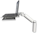 AccessMount™ Ultra 180 Heavy Duty Arm desk mount with a 7.5" riser Laptop tray and slider