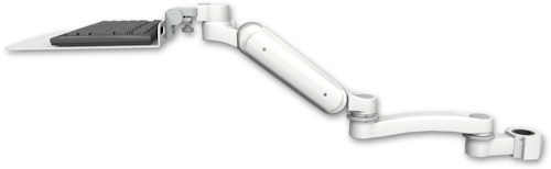 AccessMount™ Ultra 180 Heavy Duty Arm mount for a 1.5" pole with a 12" flat keyboard tray and an 11" arm