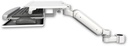 AccessMount™ Ultra 180 Heavy Duty Arm mount for a 1.75" pole with a work surface tray and slide-out keyboard tray