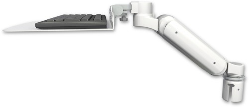 AccessMount™ Ultra 180 Heavy Duty Arm mount for a 2" radius with a 12" flat keyboard tray
