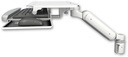 AccessMount™ Ultra 180 Heavy Duty Arm mount for a 2" radius with a work surface tray and slide-out keyboard tray