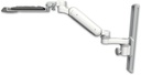 AccessMount™ Ultra 180 Heavy Duty Arm mount on a 19" wall track slider with a 12" keyboard tray and an 6" arm