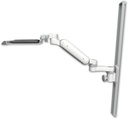 AccessMount™ Ultra 180 Heavy Duty Arm mount on a 36" wall track slider with a 12" keyboard tray and an 6" arm