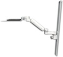 AccessMount™ Ultra 180 Heavy Duty Arm mount on a 36" wall track slider with a 12" flat keyboard tray and an 6" arm