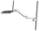 AccessMount™ Ultra 180 Heavy Duty Arm mount on a 36" wall track slider Laptop tray with slider and an 11" arm