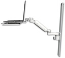 AccessMount™ Ultra 180 Heavy Duty Arm mount on a 36" wall track slider Laptop tray with slider and an 6" arm