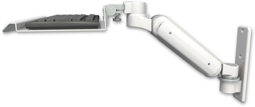 AccessMount™ Ultra 180 Heavy Duty Arm wall mount with a 12" keyboard tray