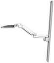 AccessMount™ Ultra 180 Arm mount on a 50" wall track slider with a 12" keyboard tray and an 11" arm