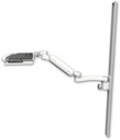 AccessMount™ Long T2 Paralink LCD arm desk clamp with a 12" flat paralink keyboard tray