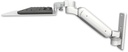 AccessMount™ Ultra 180 Arm wall mount with a 12" flat keyboard tray