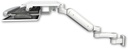 AccessMount™ Ultra 180 Arm 3.5" wall mount with a work surface tray and slide-out keyboard tray and an 6" arm