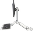 AccessMount™ Ultra 180 Arm with EV710 monitor mount mount for a 1.5" pole and a 12" keyboard tray