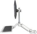 AccessMount™ Ultra 180 Arm with EV710 monitor mount mount for a 2" pole and a 12" keyboard tray