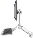 AccessMount™ Ultra 180 Arm with EV710 monitor mount mount for a 2" radius and a 12" keyboard tray